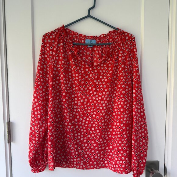 Cece Polyster Top with ditsy flowers - Picture 2 of 3